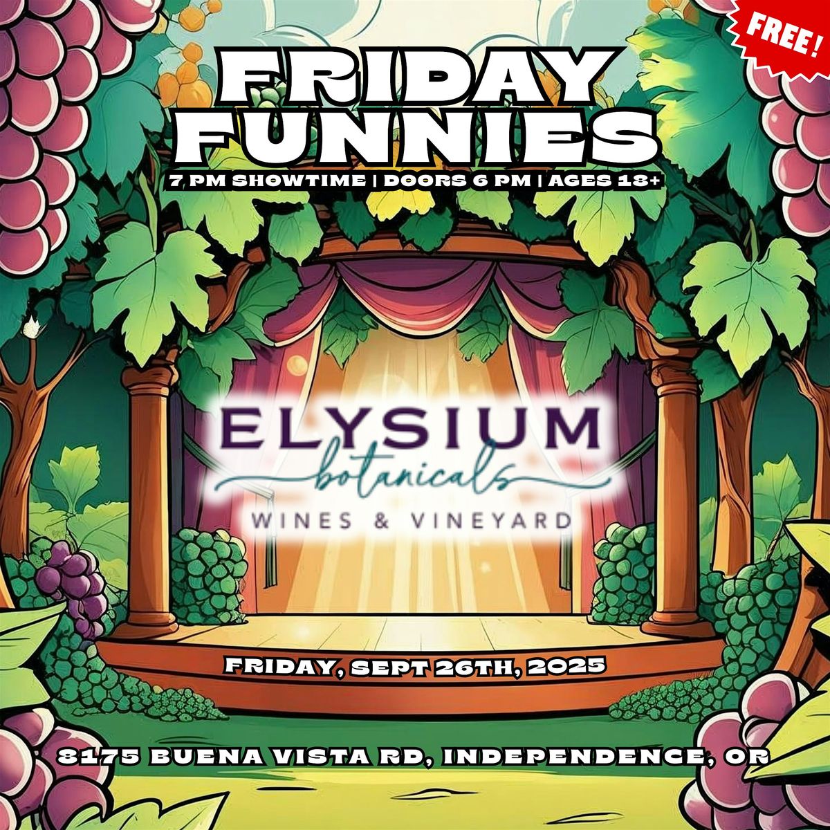 Friday Funnies @ Elysium Botanicals Wines & Vineyard in Independence, OR