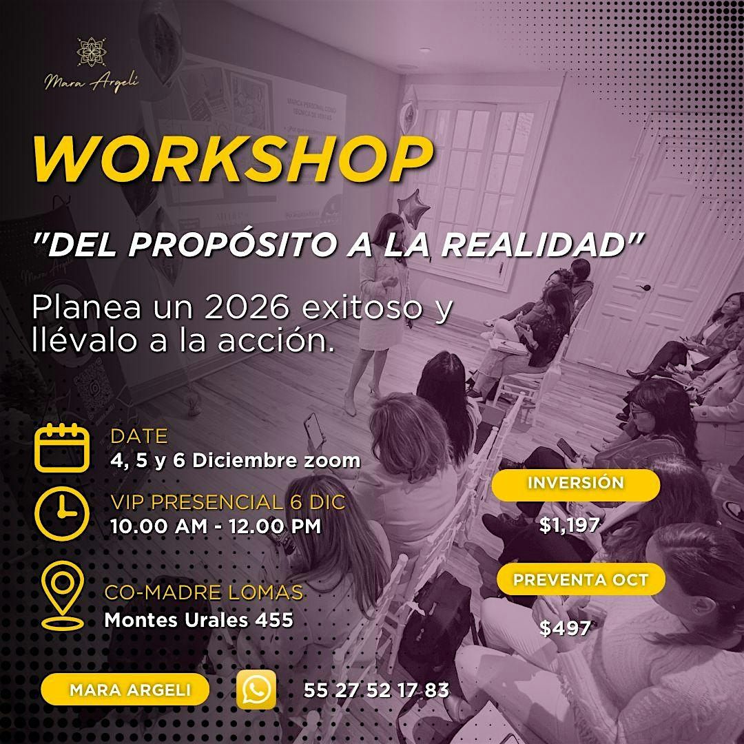 DEL PROP\u00d3SITO A LA REALIDAD. Planea un exitoso y ll\u00e9valo a la acci\u00f3n.