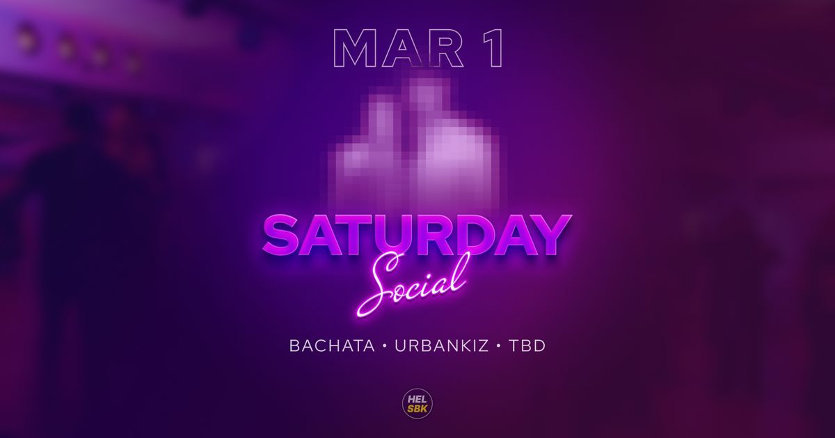 Saturday Social with Artists \u2014 Bachata \u2022 Urbankiz