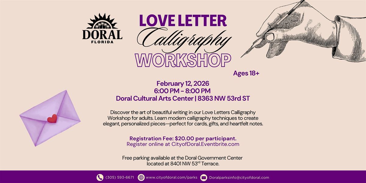 Love Letter Calligraphy Workshop