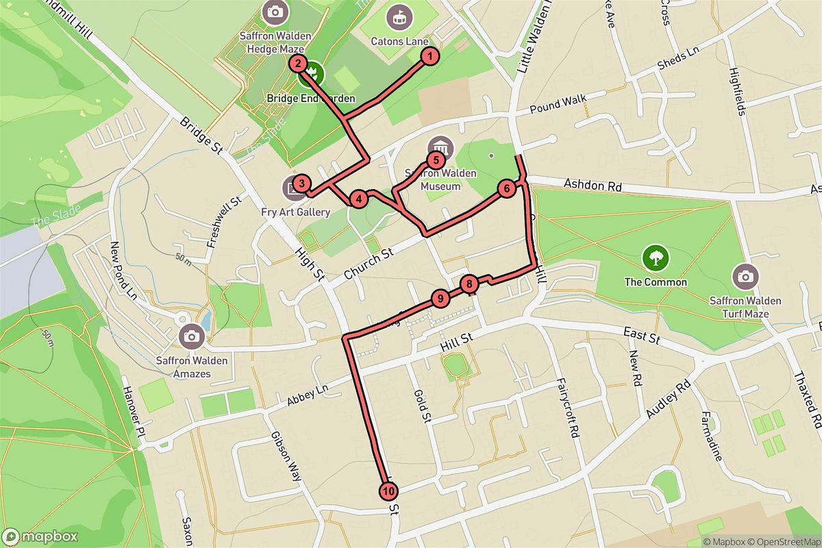 Saffron Walden Audio Tour: Castles, Canvases & Secret Gardens