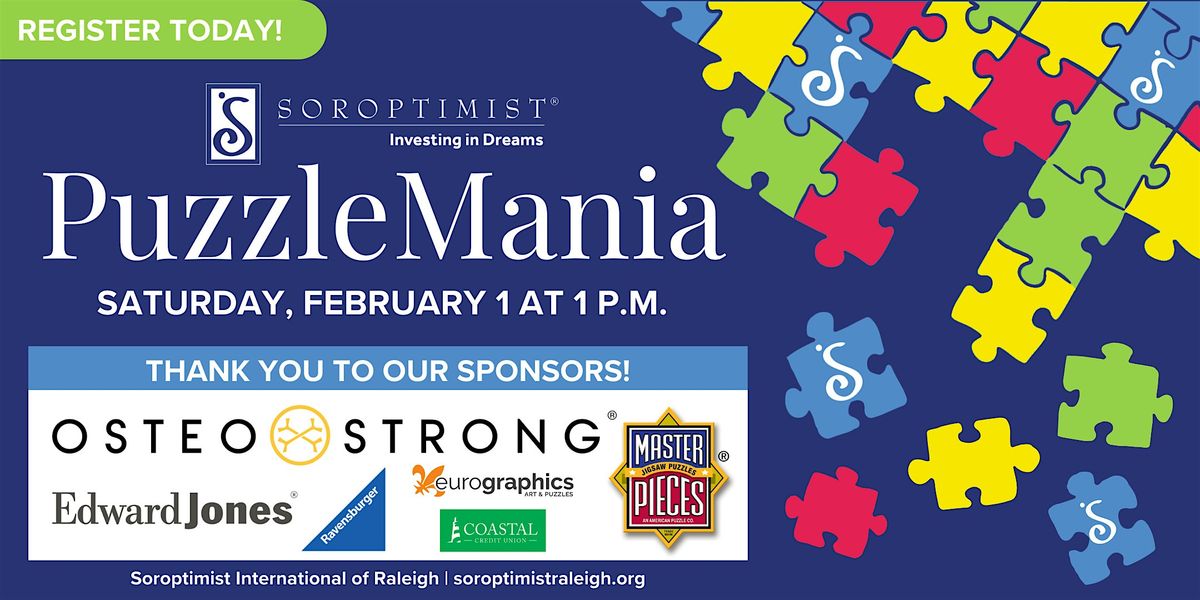 PuzzleMania: A Fundraiser For Soroptimist International of Raleigh