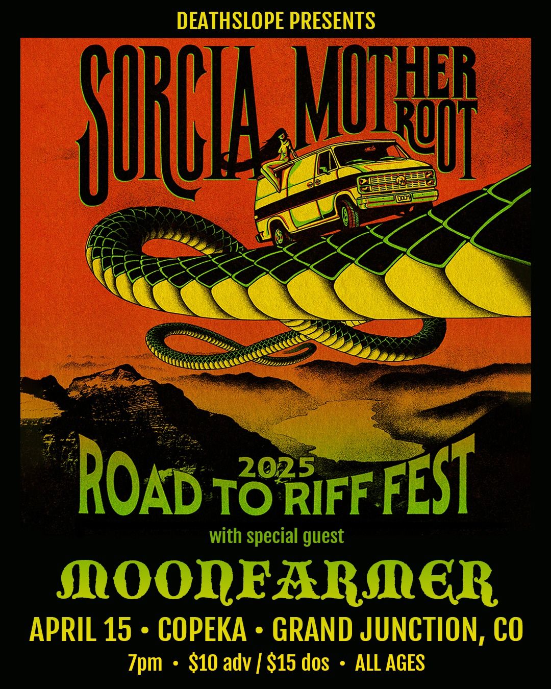 Sorcia + Mother Root + Moonfarmer @ Copeka