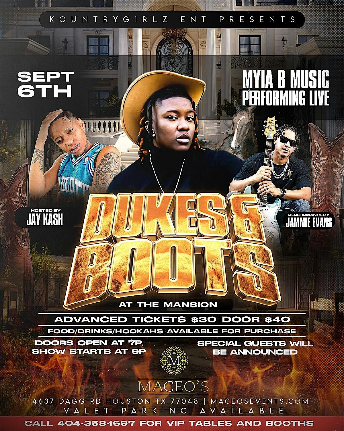 DUKES & BOOTS AT THE MANSION