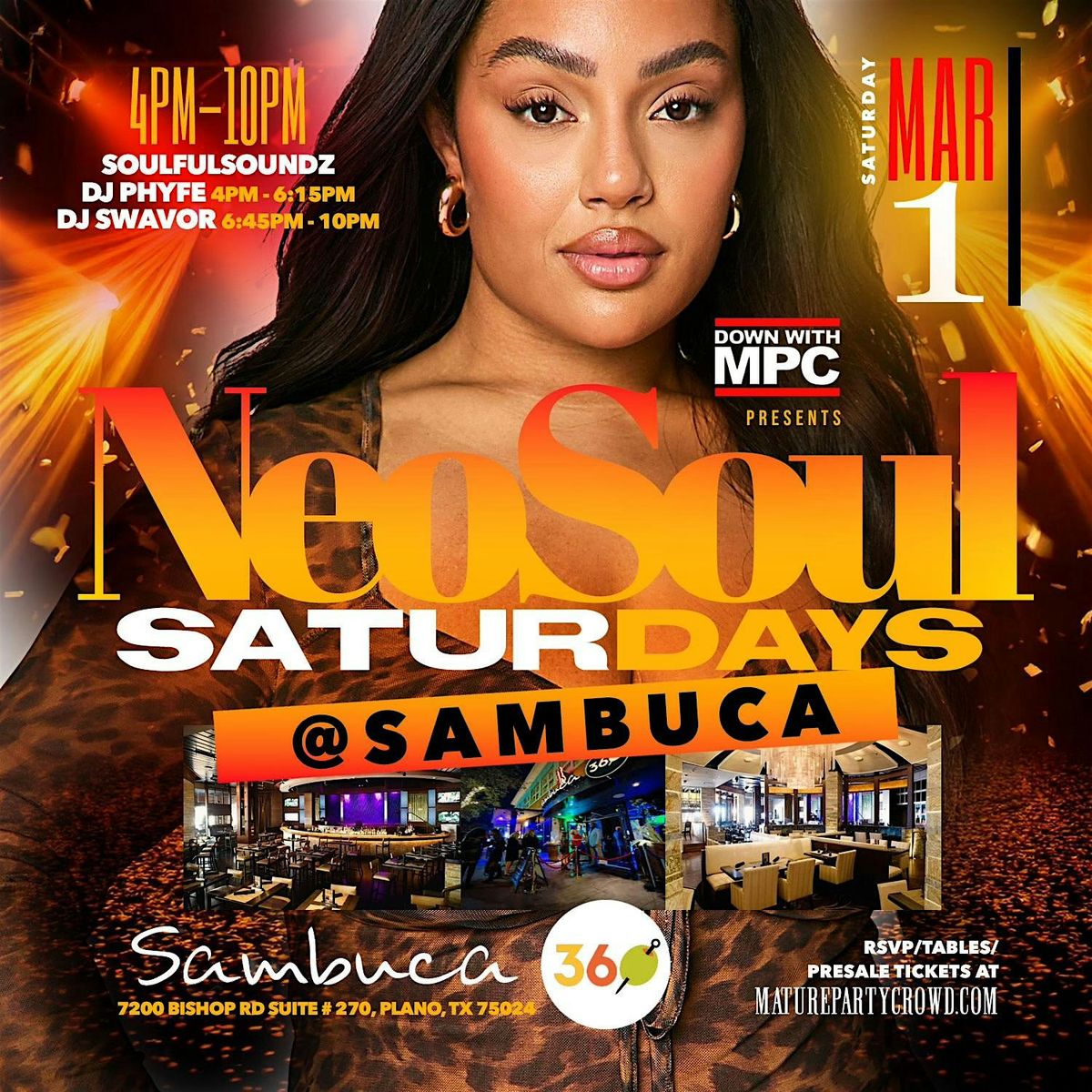 NEO SOUL "SATURDAYS" @ SAMBUCA 360