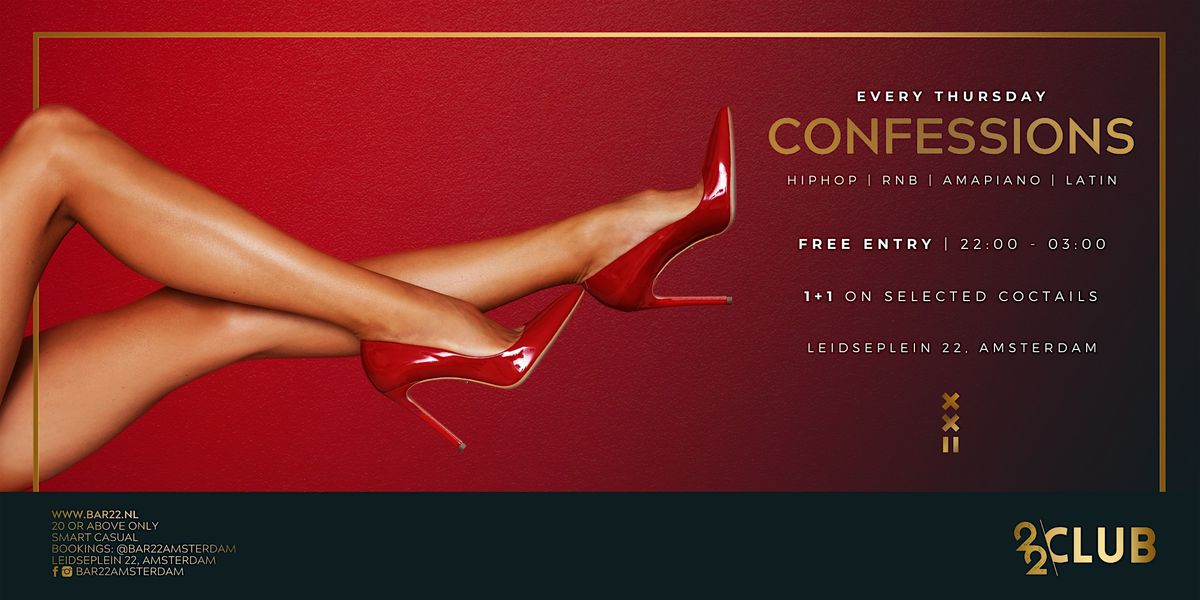 CONFESSIONS THURSDAYS by CLUB22