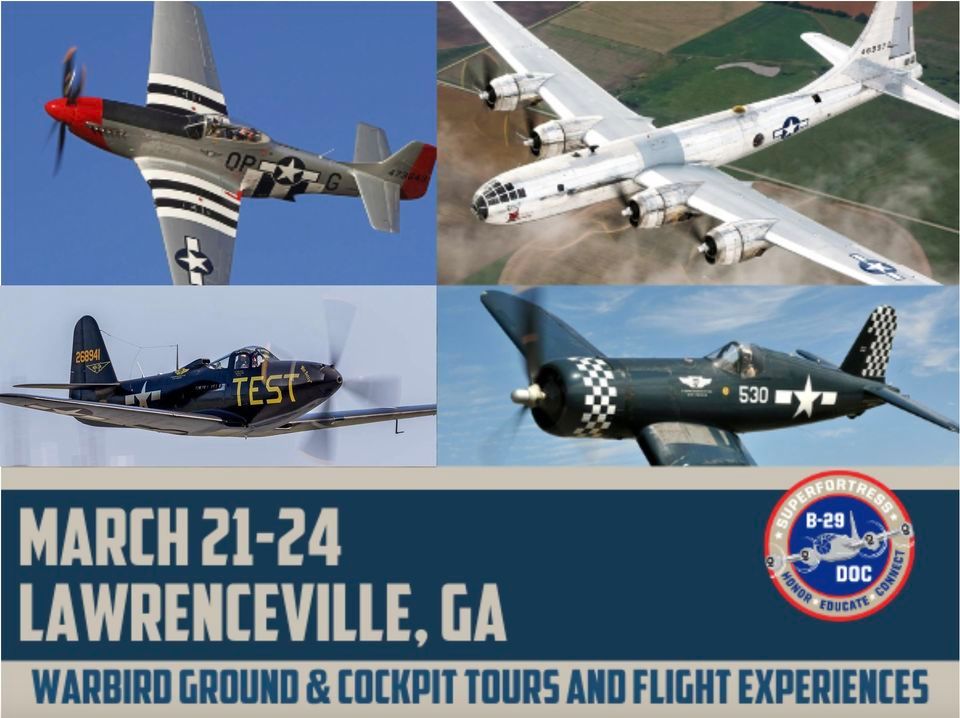 Airbase Georgia Warbirds join B-29 Doc in Lawrenceville, GA
