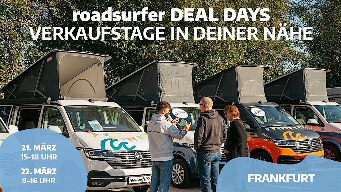 Camper Verkaufstage - roadsurfer DEAL DAYS