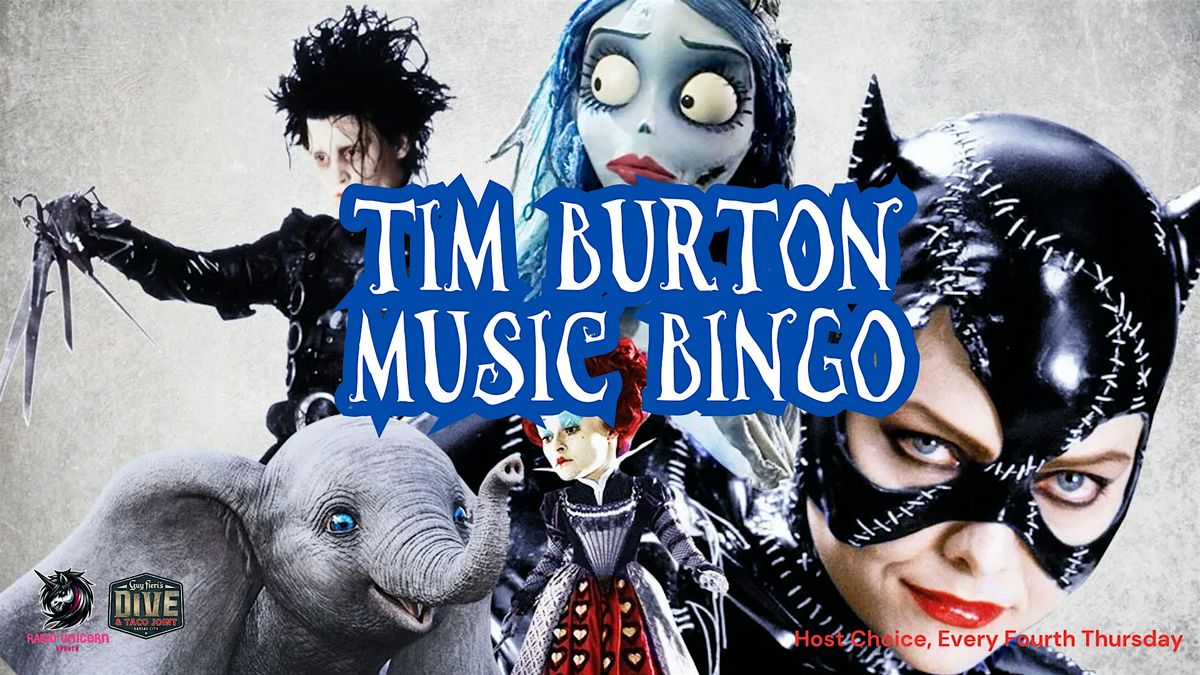 Tim Burton Music Bingo