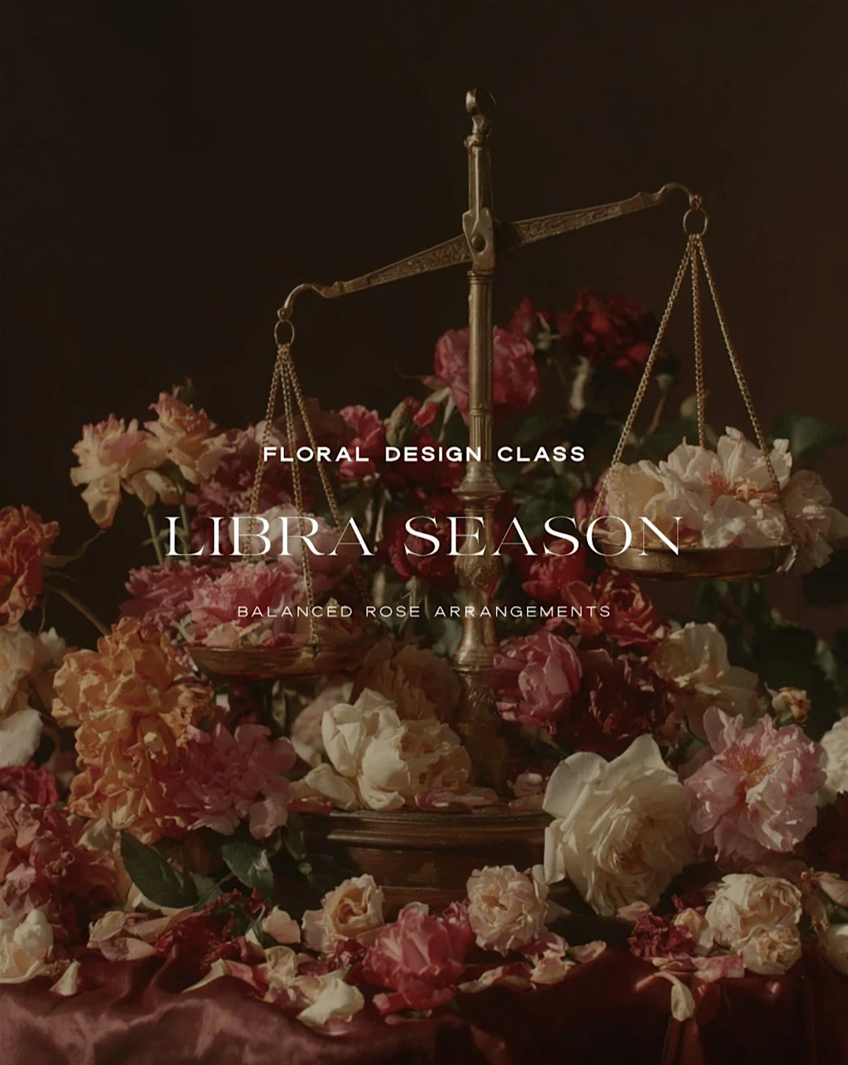 Libra Season Floral Design Class with Plum Sage Flowers