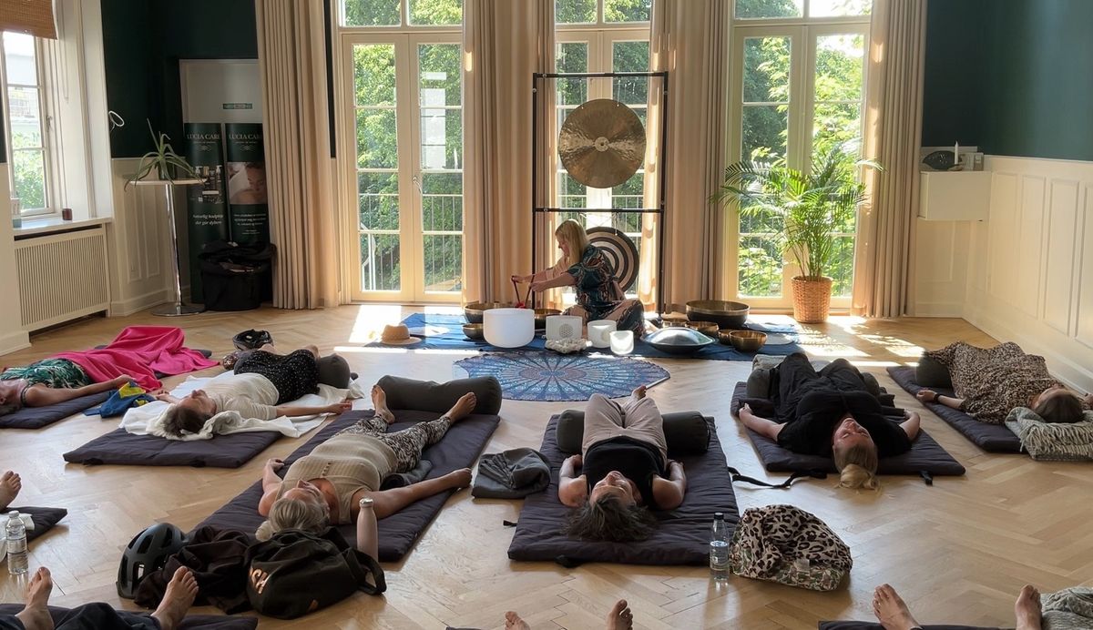 Odense: lyden af ro og meditation med klang og gongbad - s\u00f8ndag d. 2. februar kl. 9:30