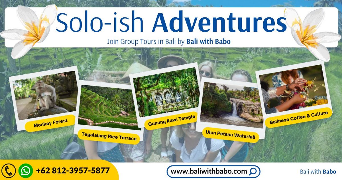 Solo-ish Adventure Bali: Ubud Group Tour for Solo Travelers