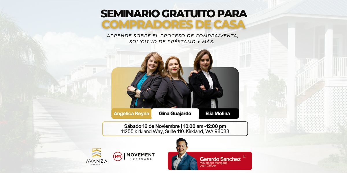 Seminario gratuito para compradores de casa