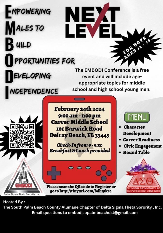 EMBODI Conference 2024, Carver Middle School, Delray Beach, 24 February ...