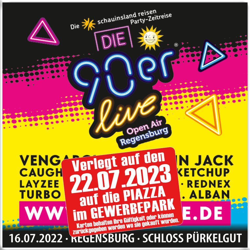 Die 90er Live Regensburg | OPEN AIR 2023