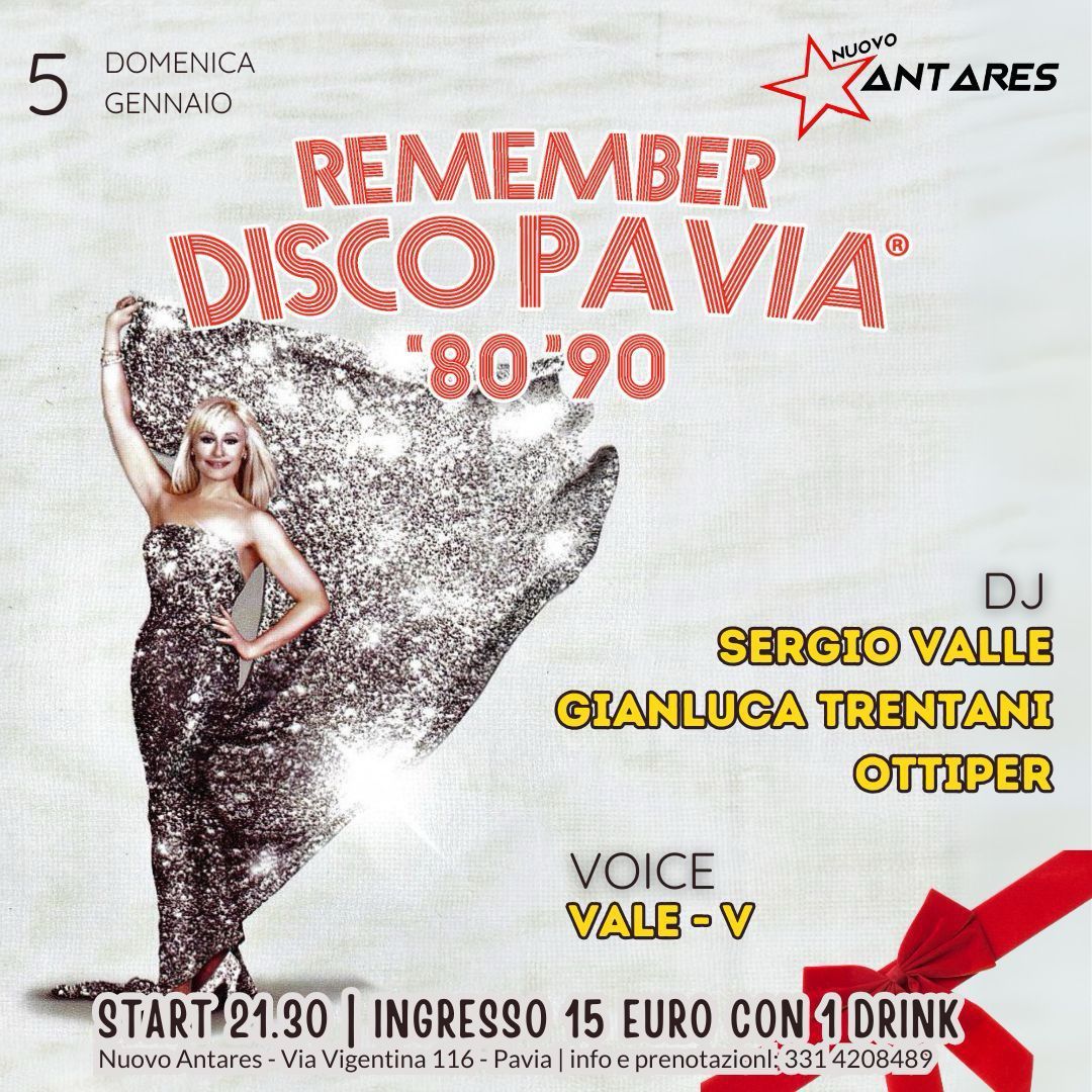 REMEMBER DISCO PAVIA '80'90