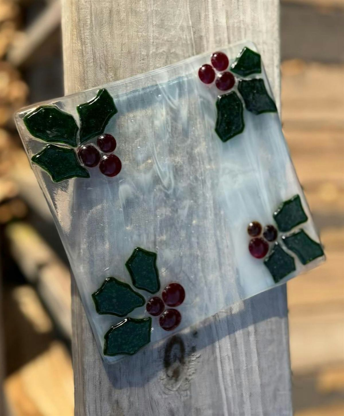 Mini Holiday Charcuterie Board Fused Glass Class