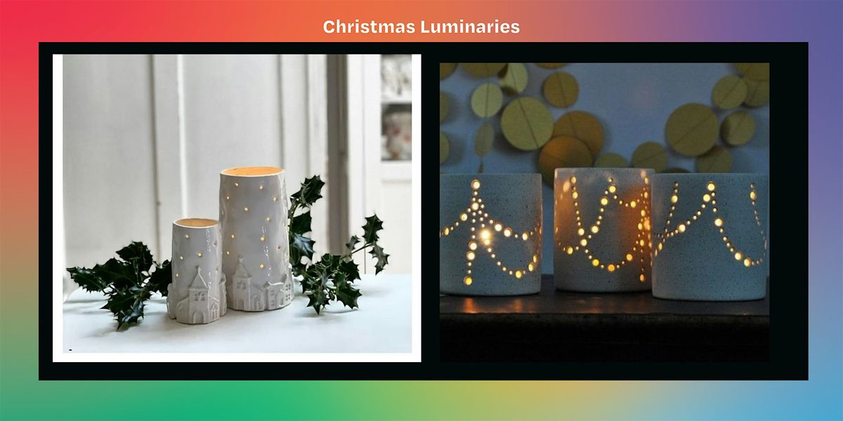 Christmas Ceramic Luminaries