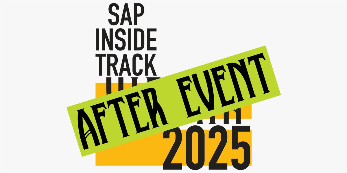 [AFTER EVENT] SAP Inside Track Vienna 2025