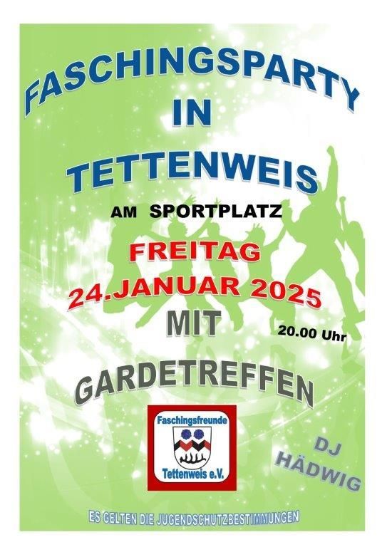 Faschingsparty am Sportplatz