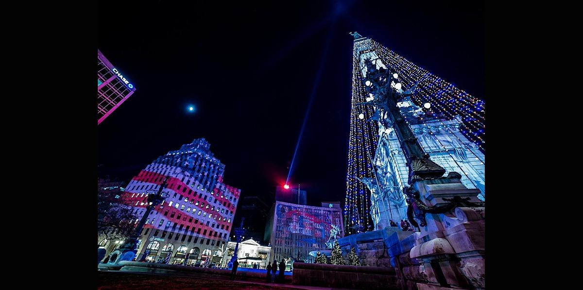 Capturing Holiday Lights on Monument Circle with OM System