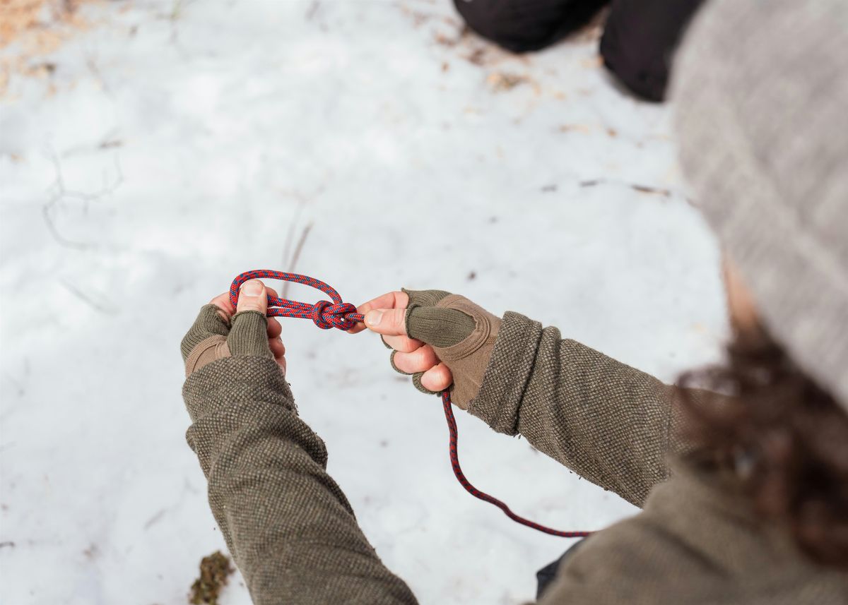 Knot Tying with Owl Eyes Wilderness Survival