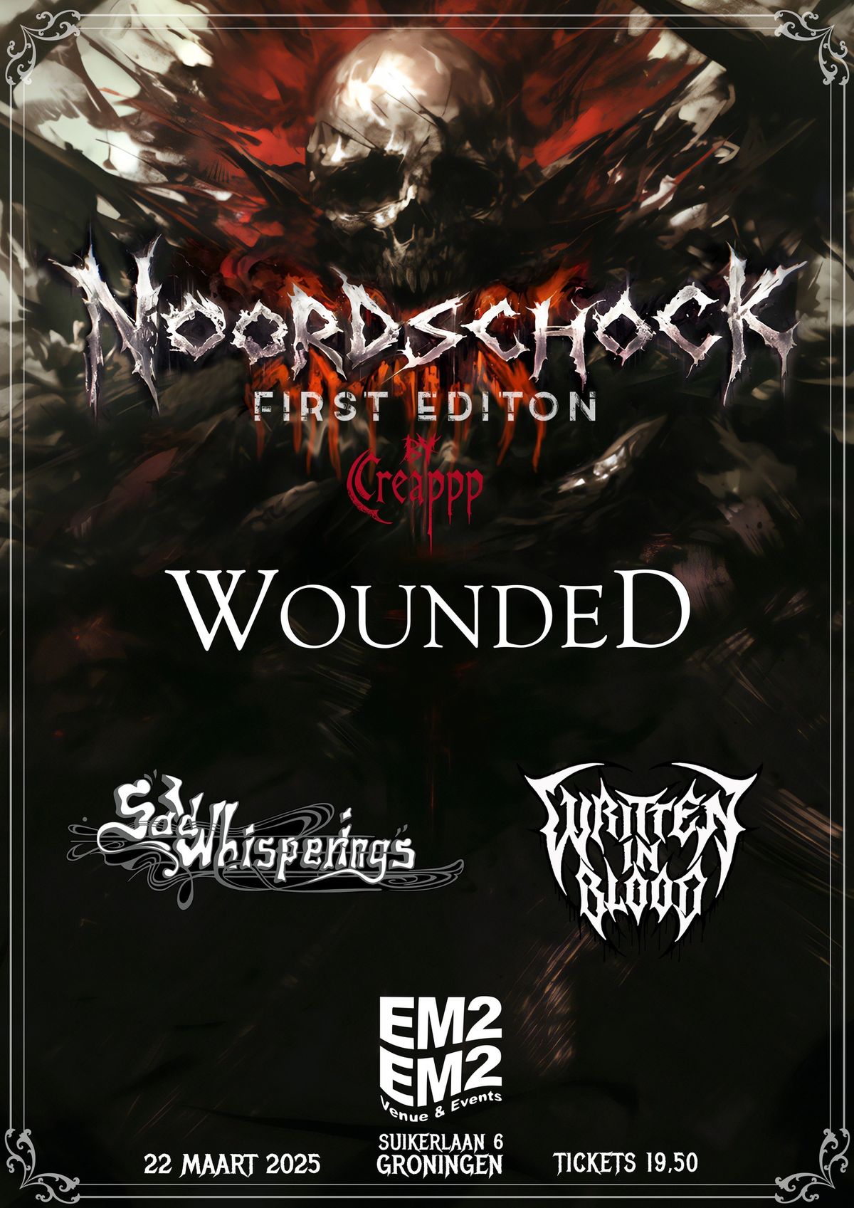 Noordschock by Creappp FIRST EDTION: Wounded + Sad Whisperings + Written in Blood