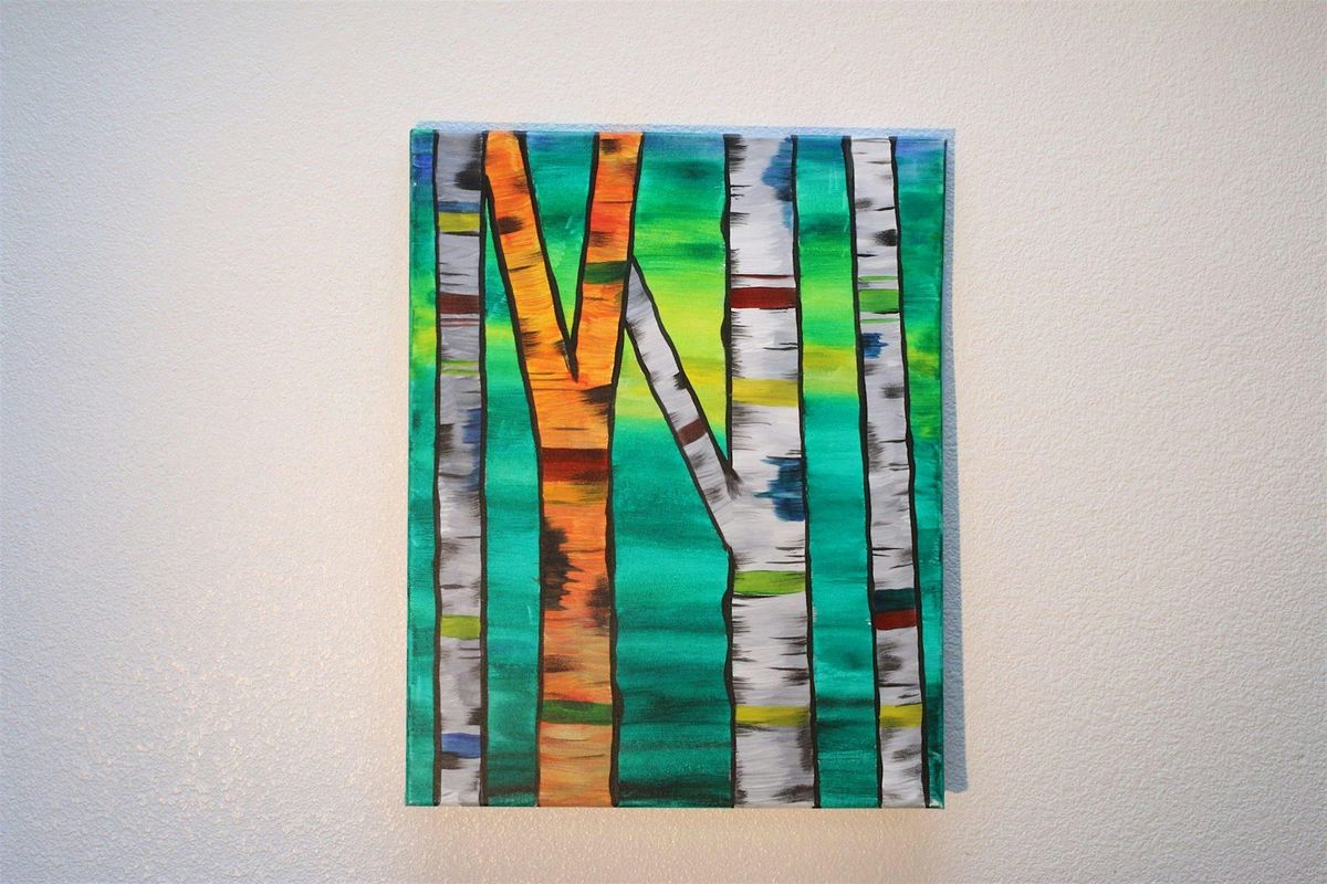 Birch Trees At The Oregon Wine L.A.B!
