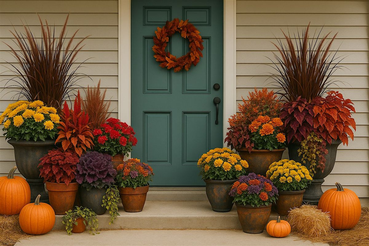 Brush and Blooms Fall Flair: Annual Planter Design Class