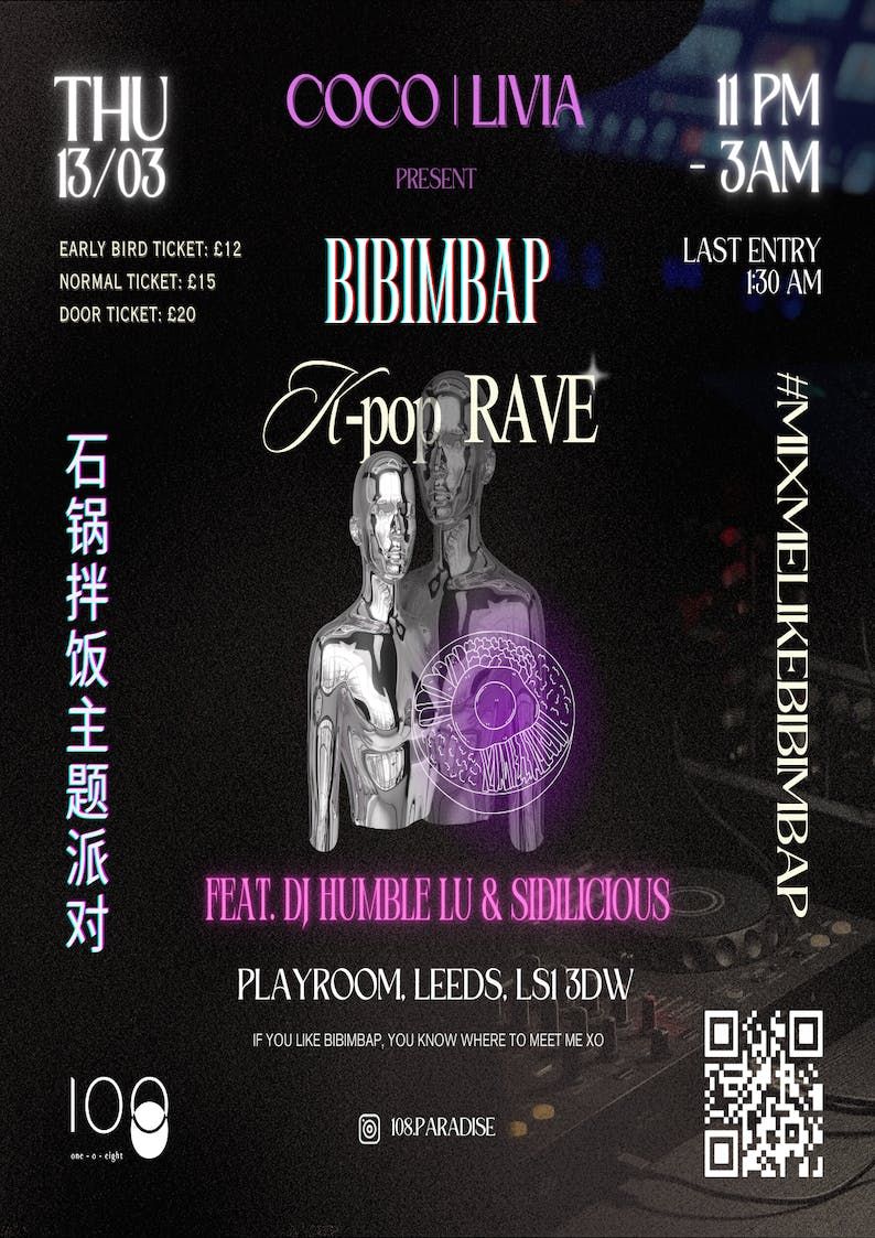 Kpop rave Bibimbap theme live show