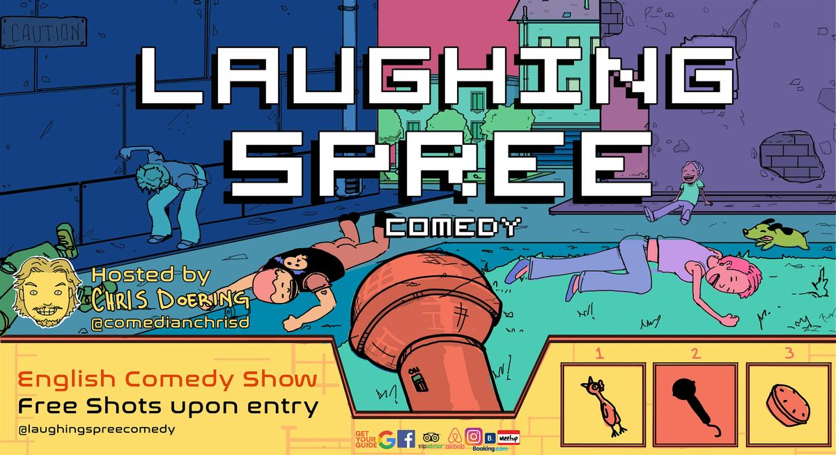 Laughing Spree Halloween Special: English Comedy on a BOAT (FREE SHOTS)