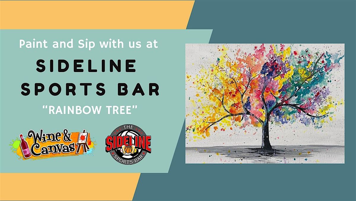 Rainbow Tree - Paint and Sip at The Sideline - Owosso