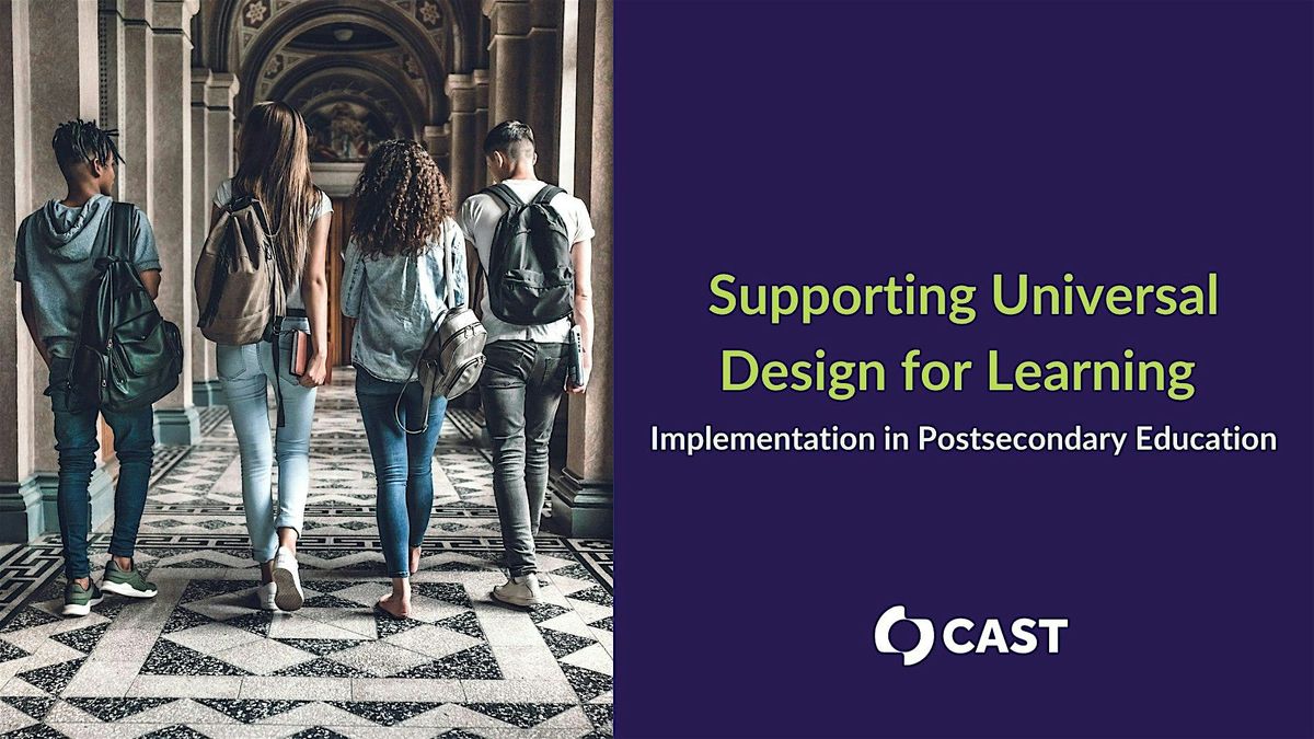 Supporting Universal Design for Learning Implementation in Postsecondary