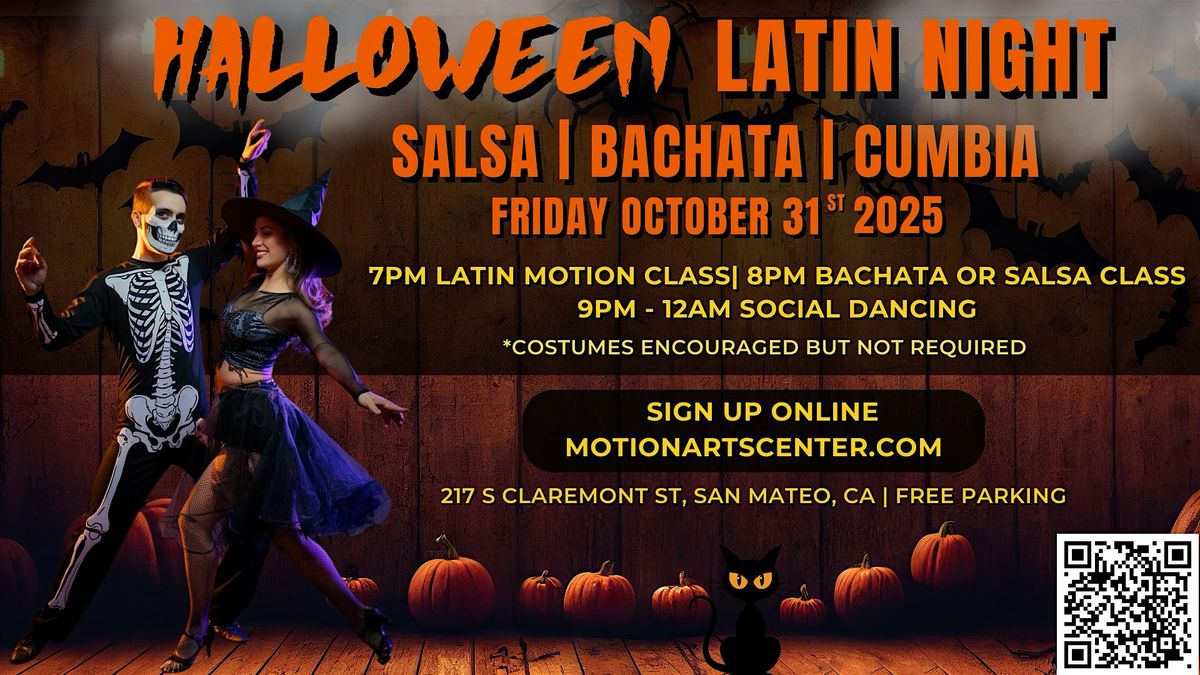 Halloween Latin Night Dance Party in San Mateo!