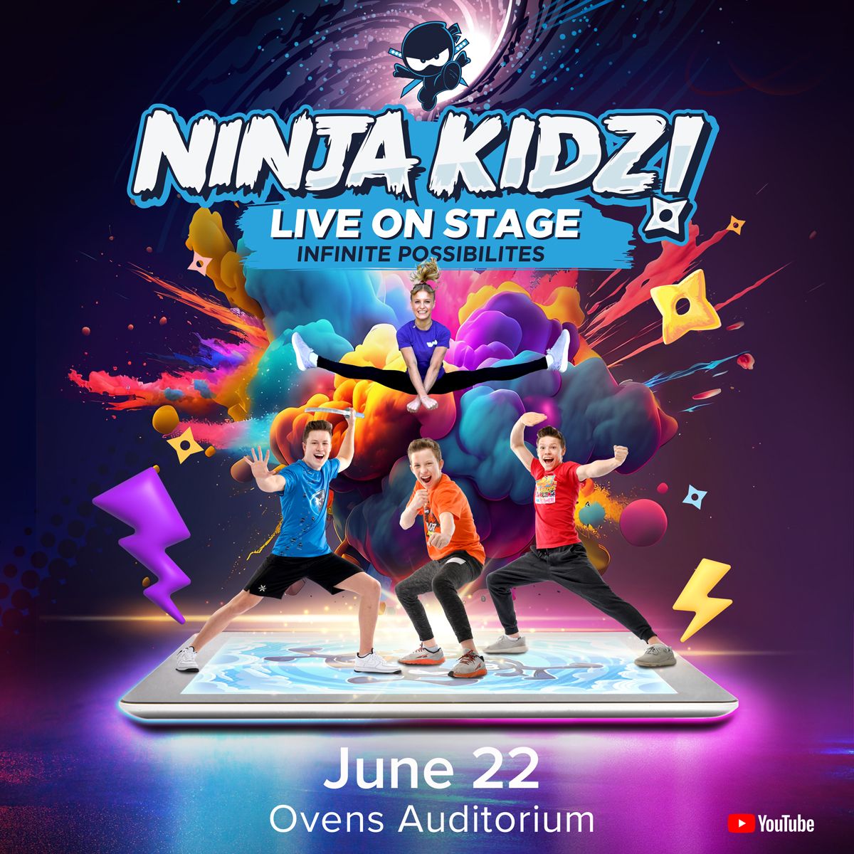 Ninja Kidz at Ovens Auditorium