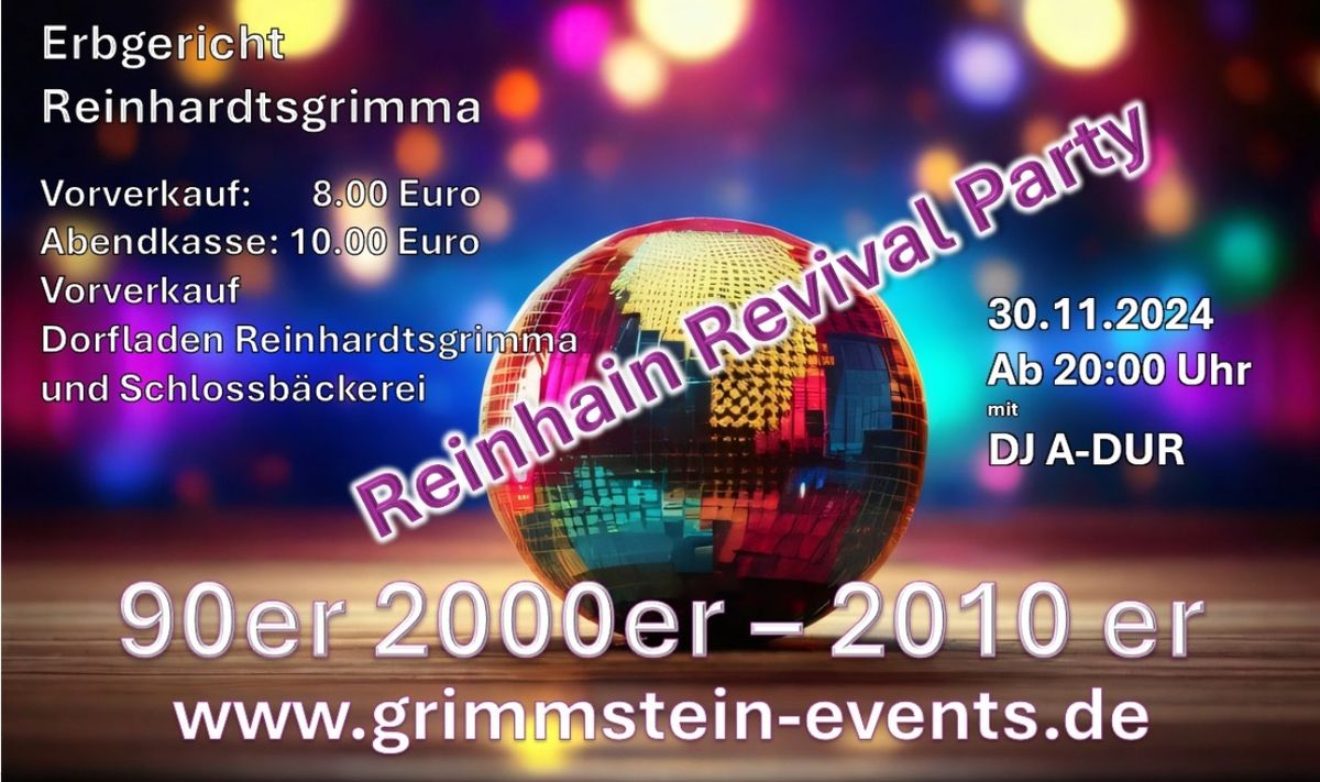 90er vs. 2000er -2010er Party - Reinhain Revival