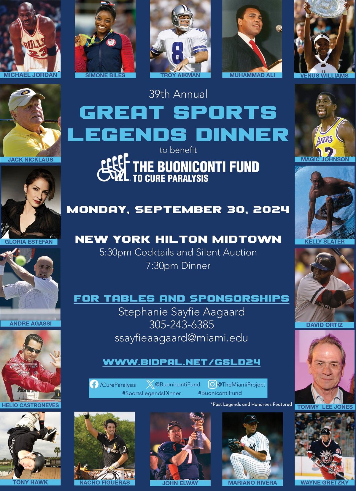 The Buoniconti Fund's 39th Annual Great Sports Legends Dinner