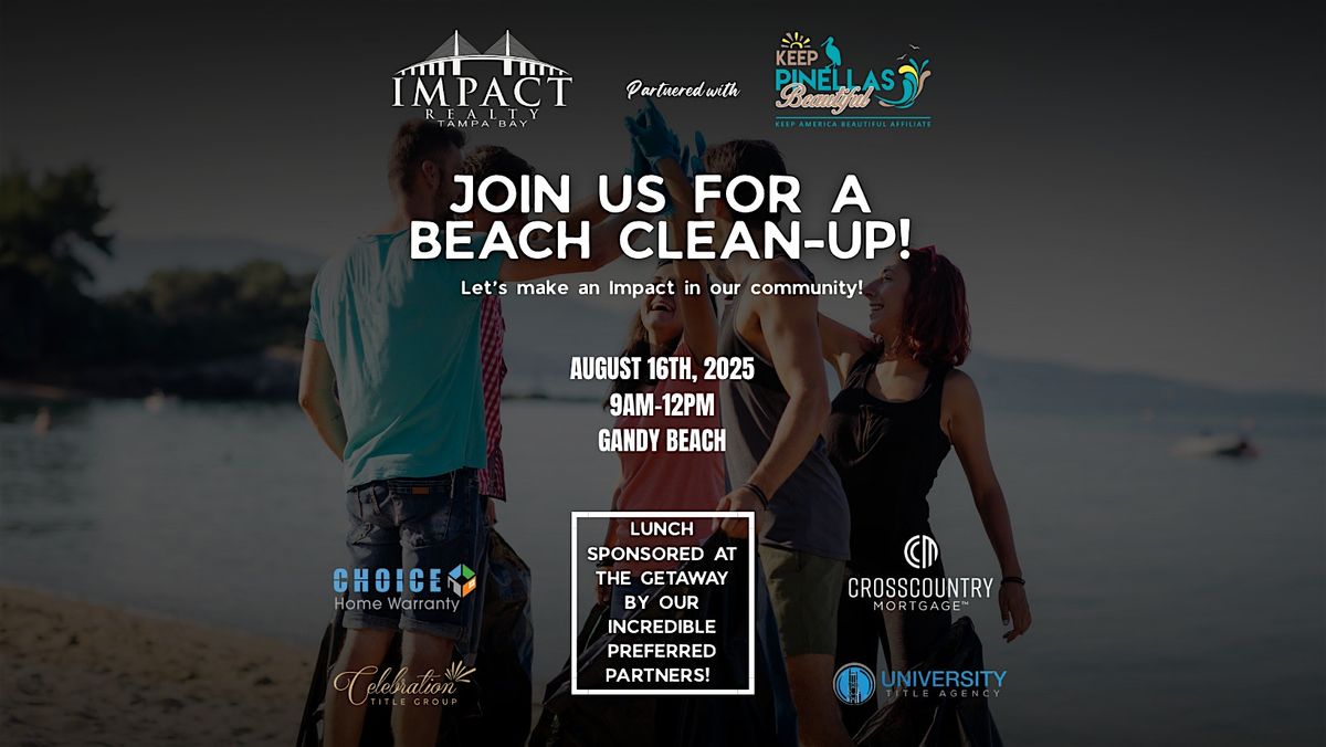 REALTOR Beach Clean Up with Impact Realty & Keep Pinellas Beautiful