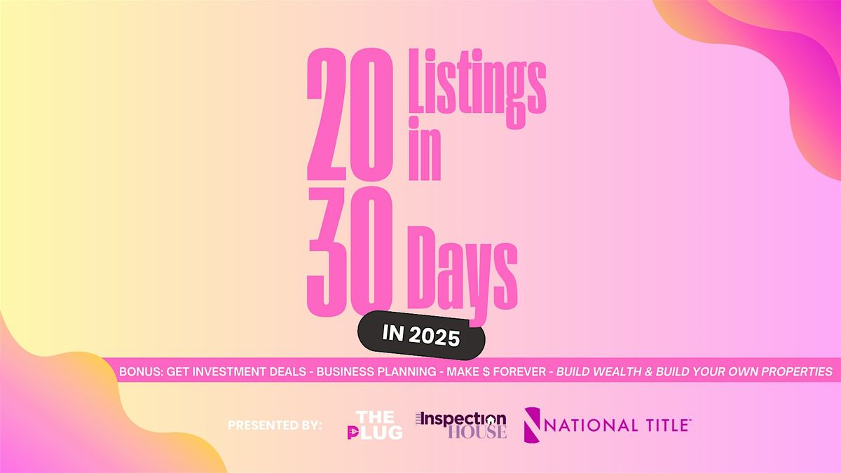 Take 20 Listings in 30 Days - Online Advertising Playbook