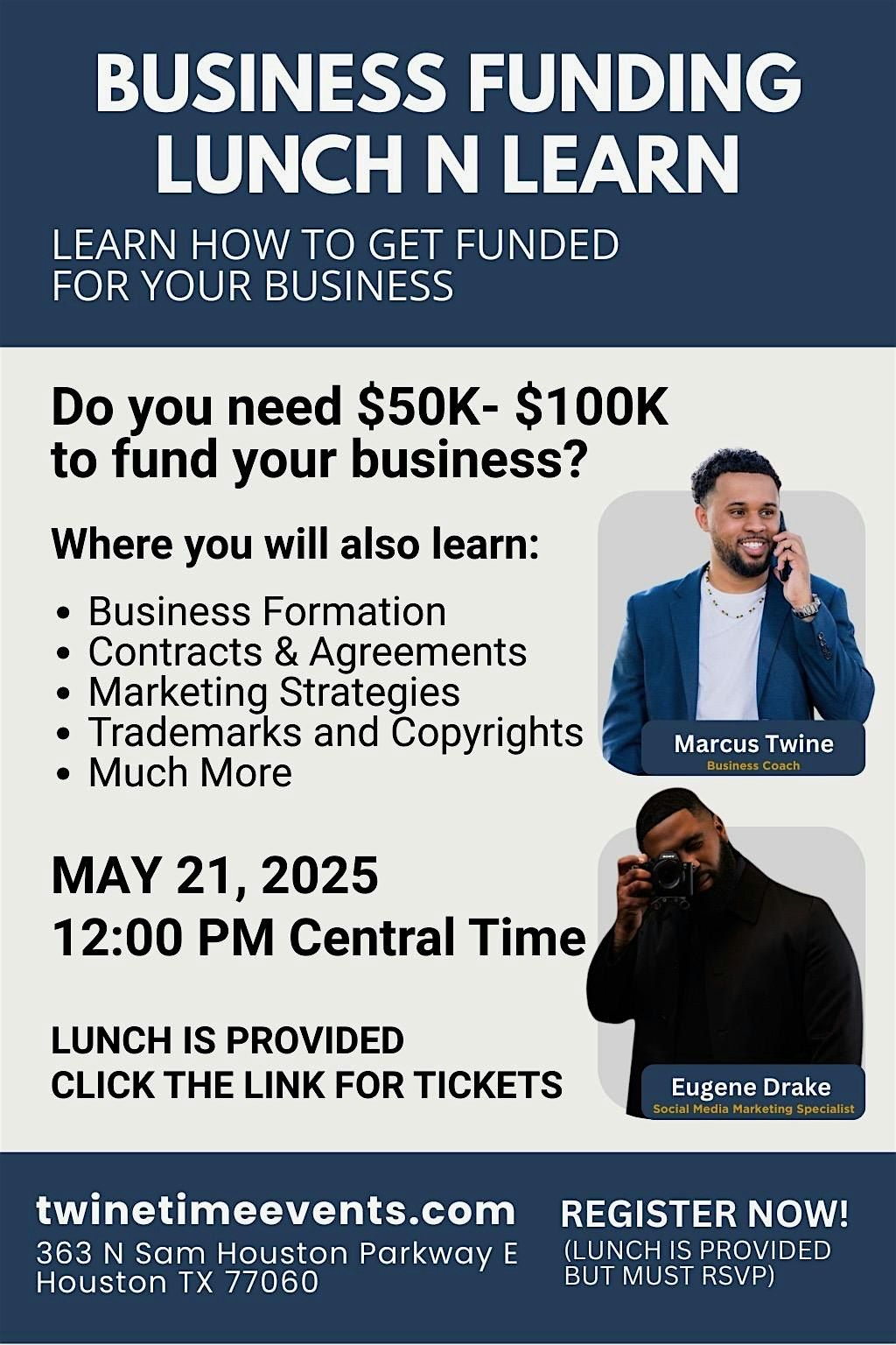 Business Funding Lunch N Learn