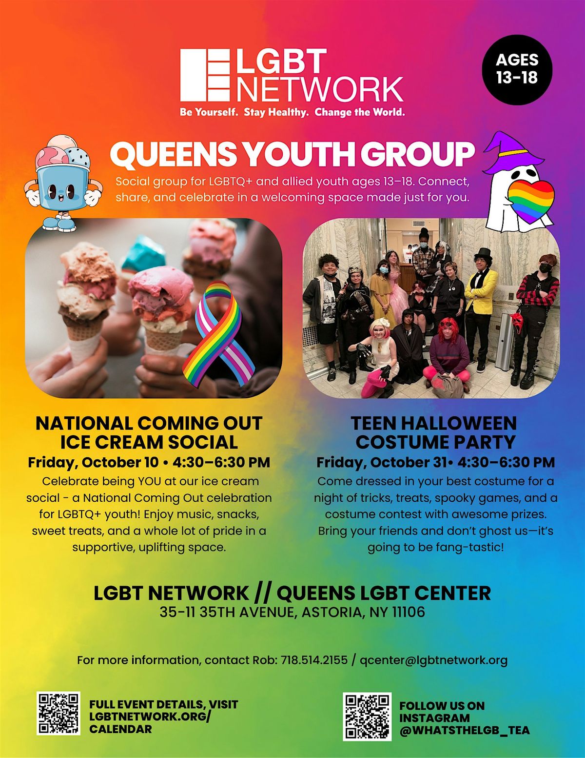 Queens Youth: National Coming Out Day Ice Cream Social