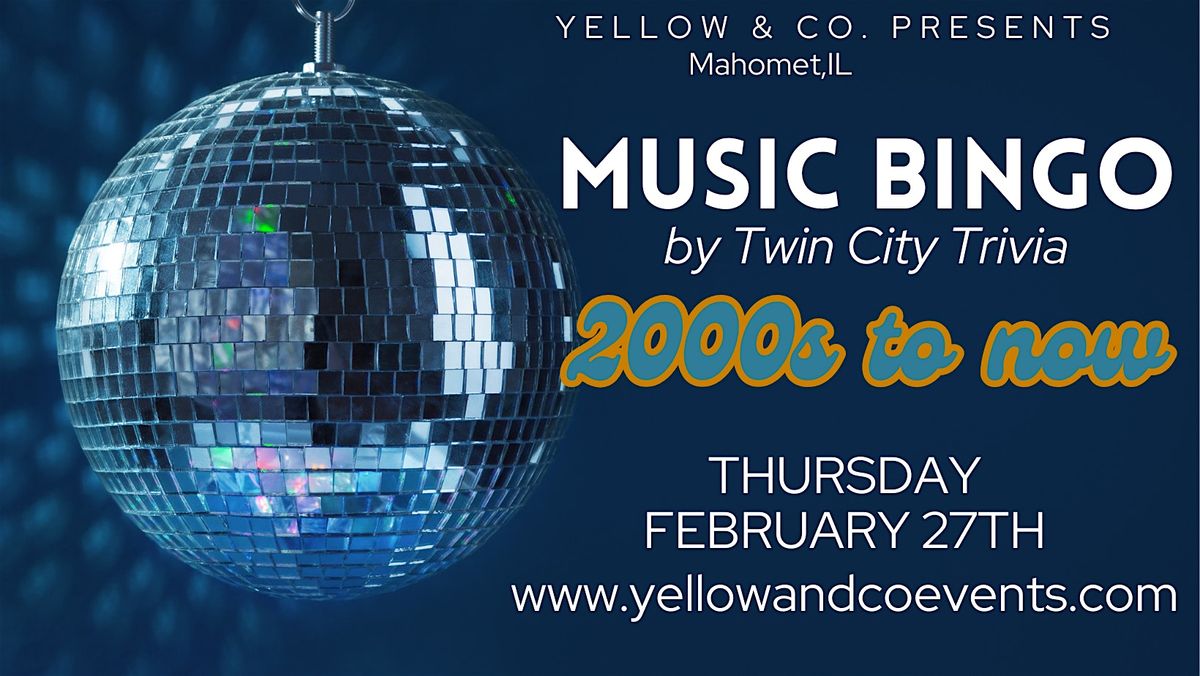 Music Bingo  by Twin City Trivia   @ Yellow & Co.