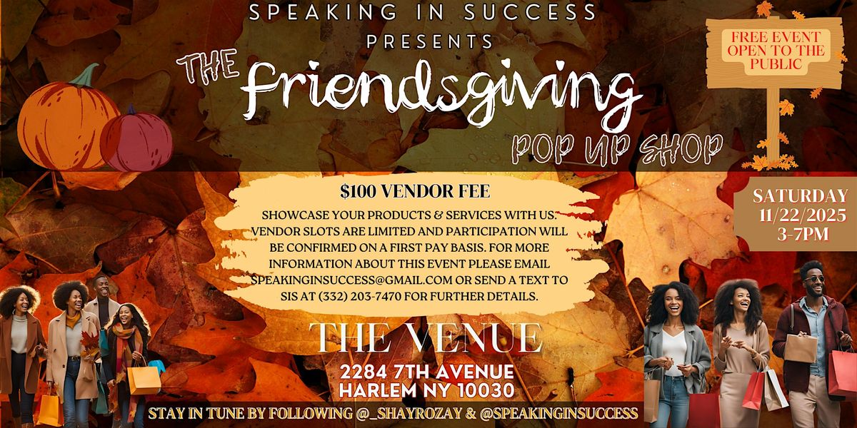 The Friendgiving Pop Up Shop 2