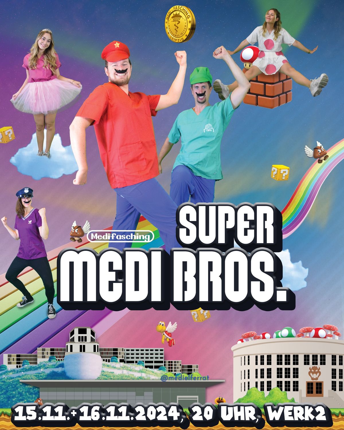 Medifasching Leipzig: Super Medi Bros. 