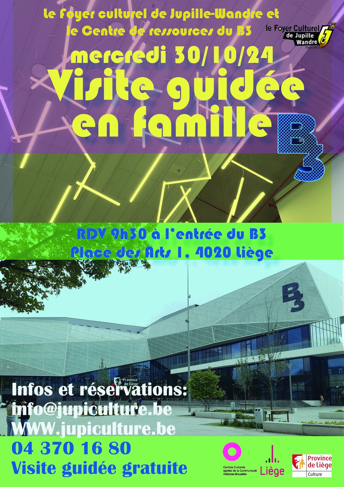 VISITE GUIDEE EN FAMILLE DU CENTRE DE RESSOURCES DU B3