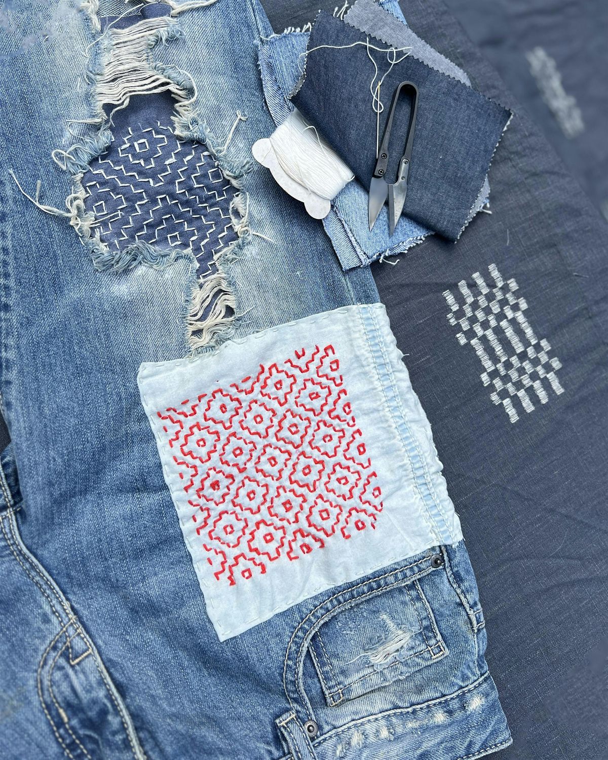 Visible Mending: Sashiko Workshop - Hertford
