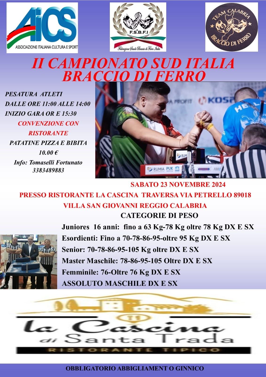 II CAMPIONATO SUD ITALIA BRACCIO DI FERRO