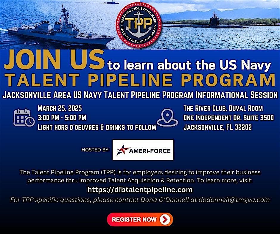 US Navy Talent Pipeline Program -  Information Session (Jacksonville, FL)