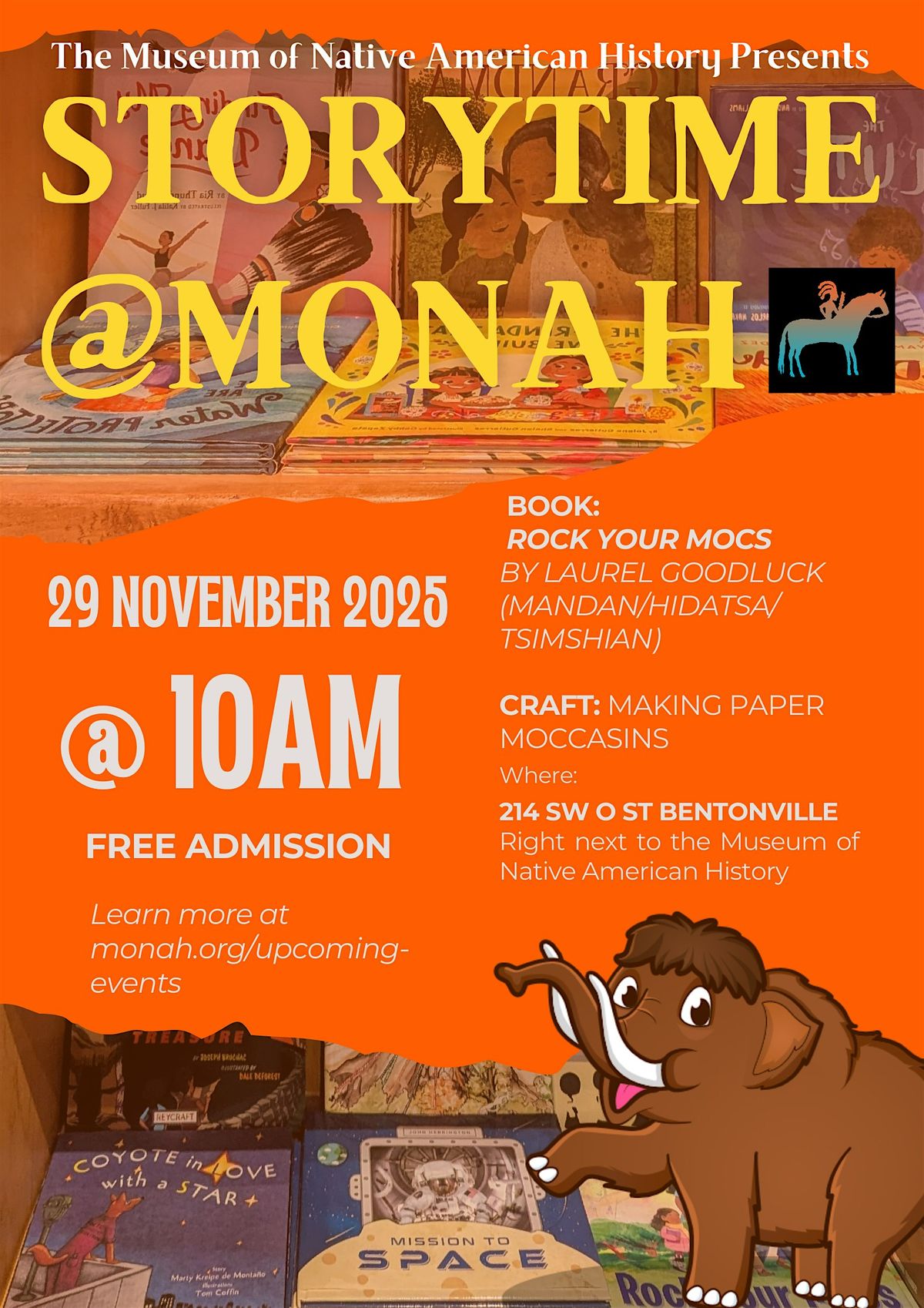 Storytime @ MONAH: Rock Your Mocs