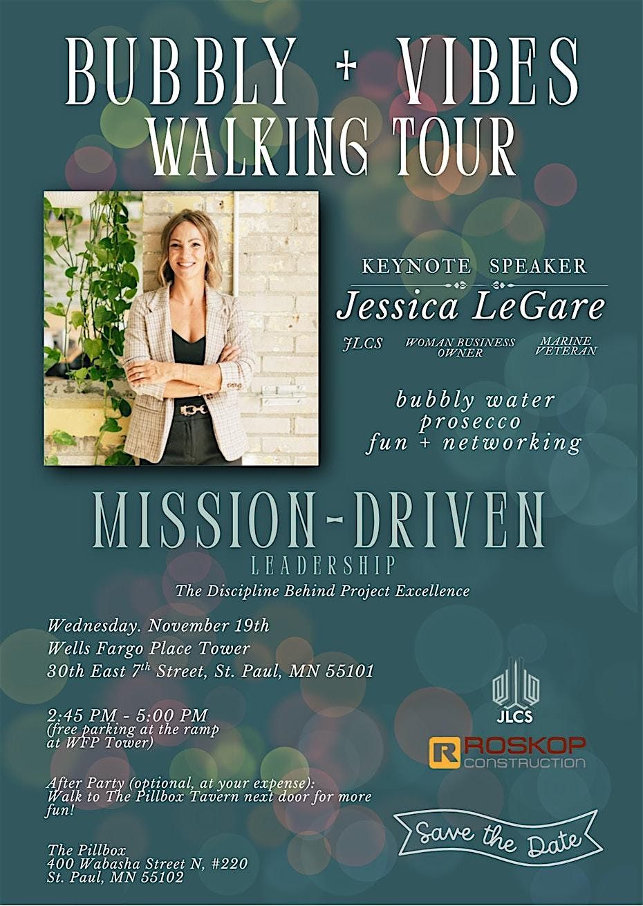 bubbly + vibes walking tour 2025